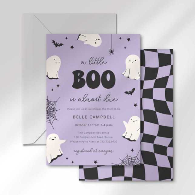 Invitación para Baby Shower 'Un pequeño fantasma e (Subido por el creador)