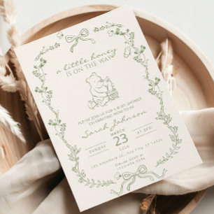 Invitación para Baby Shower 'Un Poco de Miel Está