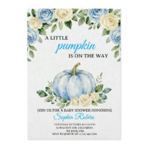Invitación para Baby Shower “Una pequeña calabaza”