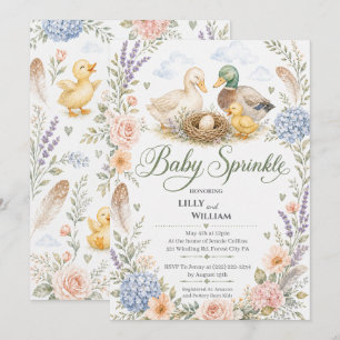 Invitación para Baby Sprinkle de la Familia de Pat
