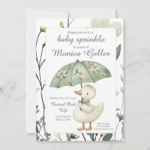 Invitación para Baby Sprinkle de Pequeña Oca