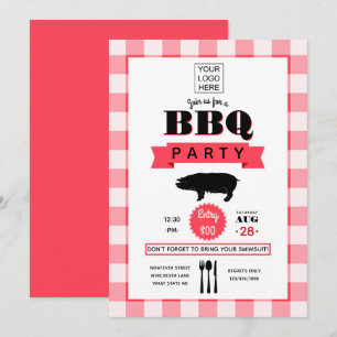 Invitación para Barbacoa Corporativa con logo