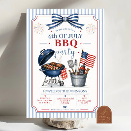 Invitación para BBQ del 4 de julio día de la indep