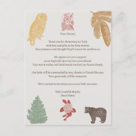 Invitación para bebés de animales de Woodland