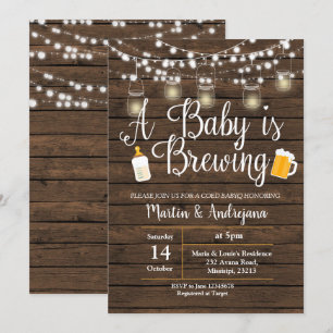 Invitación para bebés Invitación a cuna barbacoa I