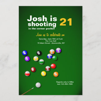 Invitación para Billiards