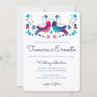 Invitación para boda mexicana
