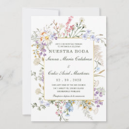 Invitación Para bodas rústicas en español
