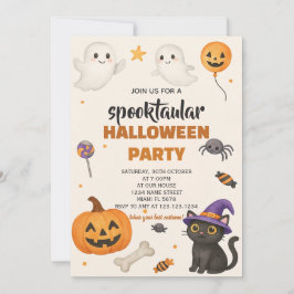 Invitación para bolas enmascaradas de Halloween ed