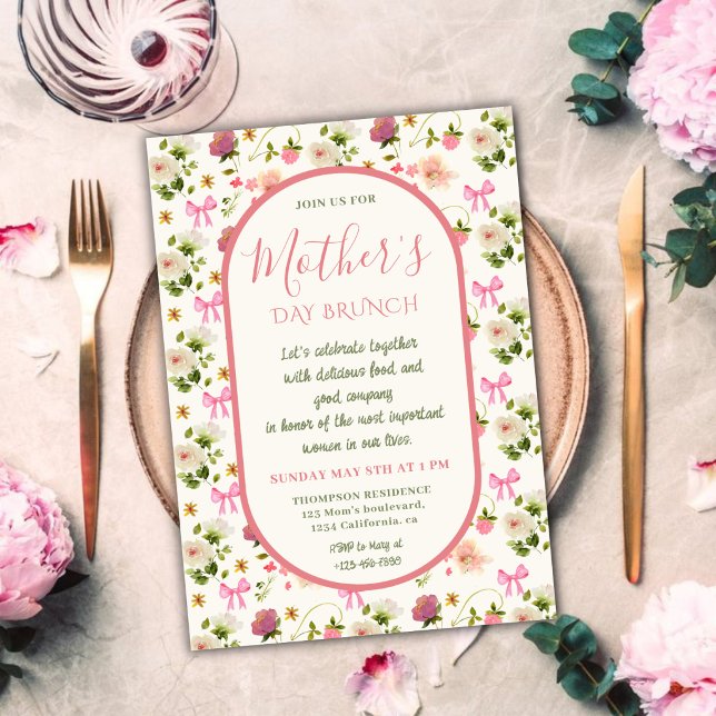 Invitación para Brunch del Día de la Madre con Flo (Subido por el creador)