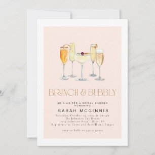 Invitación para Brunch y Prosecco Champagne Burbuj
