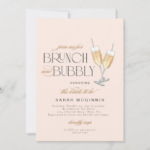 Invitación para Brunch y Prosecco Champagne Burbuj