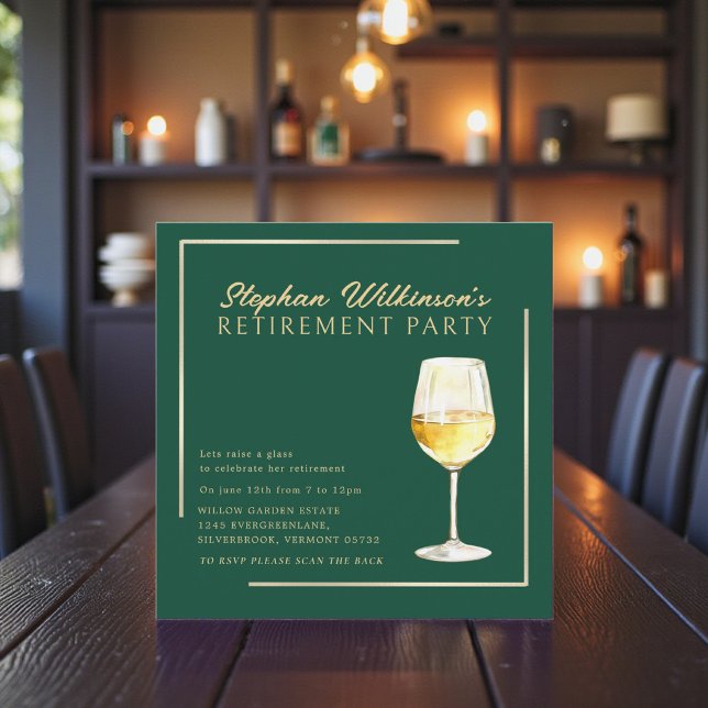 Invitación para Celebración de Jubilación Verde y  (Subido por el creador)