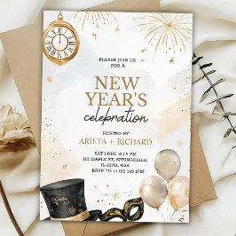 Invitación para celebraciones de año nuevo