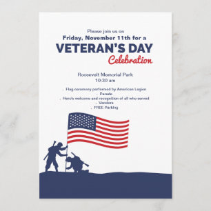 Invitación para celebrar el Día del Veterano