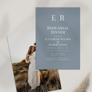Invitación para Cena de Ensayo con Foto Personaliz