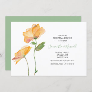 Invitación para CENAR REHEARSAL, Flores acuáticas