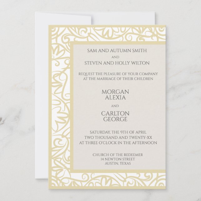 Invitación para cualquier evento u ocasión (Anverso)