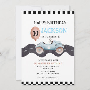 Invitación para Cumpleaños 10 de Niño con Tema de