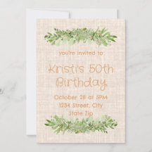 Invitación para cumpleaños número 50 – Lino con ve