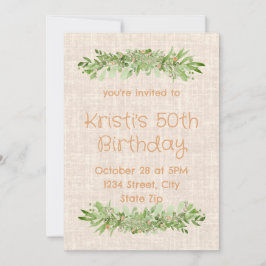 Invitación para cumpleaños número 50 – Lino con ve
