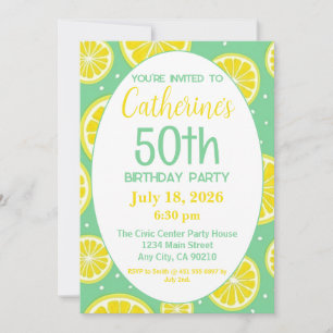 Invitación para cumpleaños número 50, Motivo de li