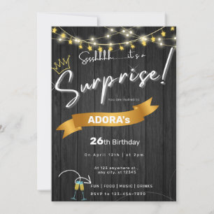Invitación para cumpleaños sorpresa de Budget Blac