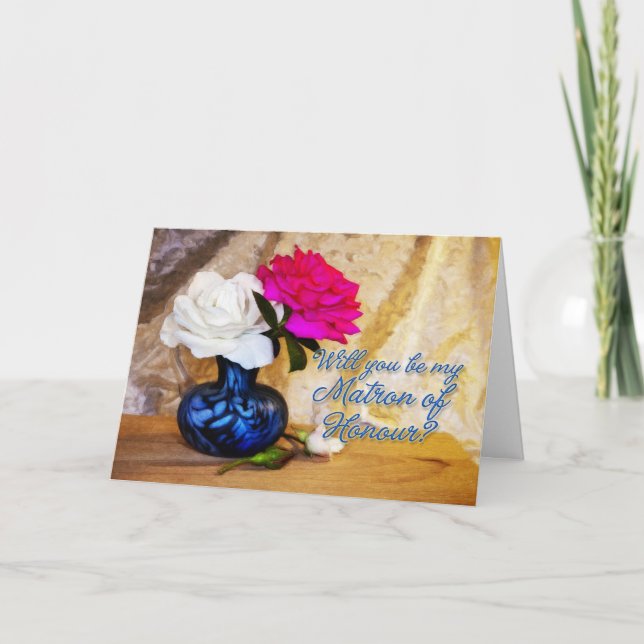 Invitación para dama de honor en boda (Anverso)