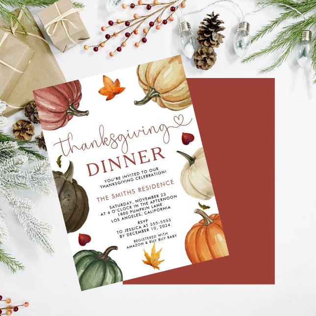 Invitación para dar gracias | Día de Acción de Gra (Subido por el creador)