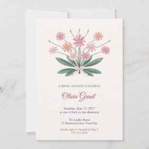 Invitación para Desayuno Nupcial Candy Striped Lew