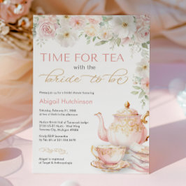 Invitación para Desayuno Nupcial con Té