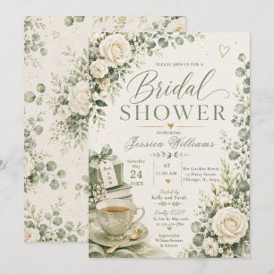 Invitación para Desayuno Nupcial con Té