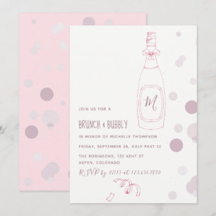 Invitación para desayuno nupcial y brindis de boda