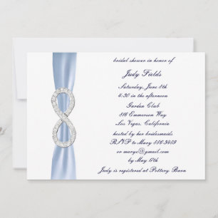 Invitación para Despedida de Soltera Blue Diamond 