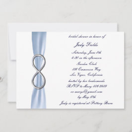Invitación para Despedida de Soltera Blue Infinity