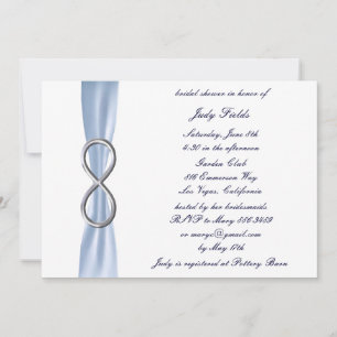 Invitación para Despedida de Soltera Blue Infinity