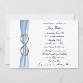 Invitación para Despedida de Soltera Blue Infinity