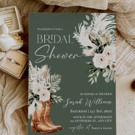 Invitación para Despedida de Soltera Botas Vaquera