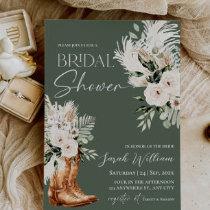 Invitación para Despedida de Soltera Botas Vaquera