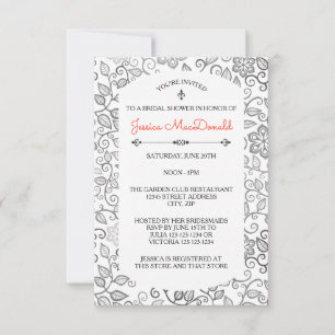 Invitación para Despedida de Soltera con Estampado
