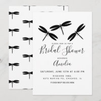 Invitación para Despedida de Soltera con Libélulas