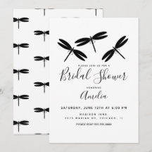 Invitación para Despedida de Soltera con Libélulas