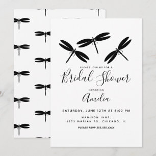 Invitación para Despedida de Soltera con Libélulas