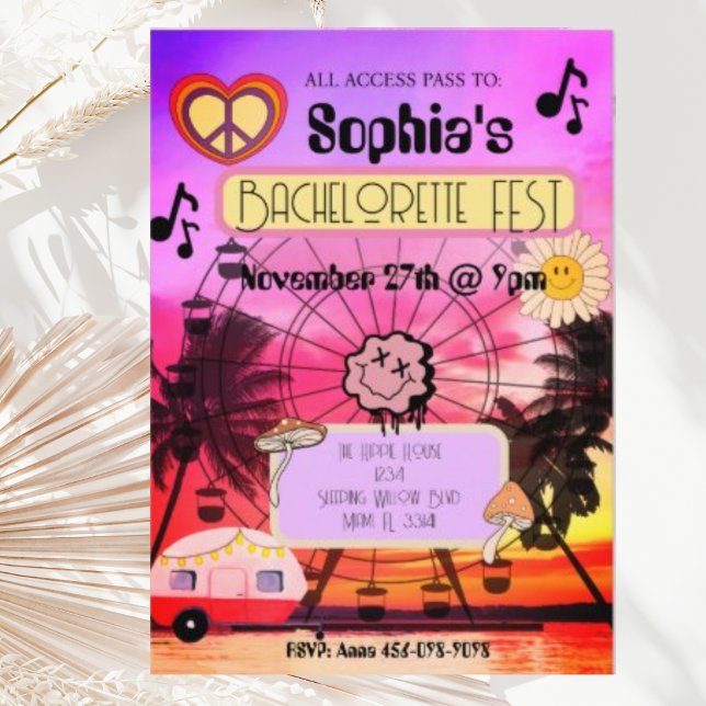 Invitación para despedida de soltera en el Festiva (Subido por el creador)