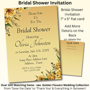 Invitación para Despedida de Soltera - Flores Amar