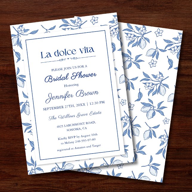Invitación para Despedida de Soltera La Dolce Vita (Subido por el creador)
