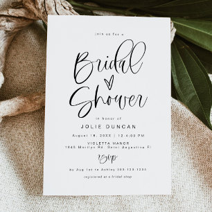 Invitación para Despedida de Soltera, Tipografía M