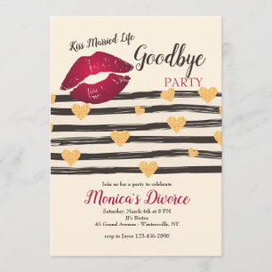 Invitación para despedir la vida de casado
