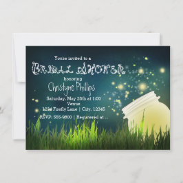 Invitación para DUCHA DE NOVIA con frasco de Mason