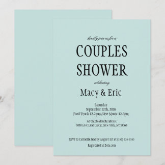 Invitación para ducha de parejas